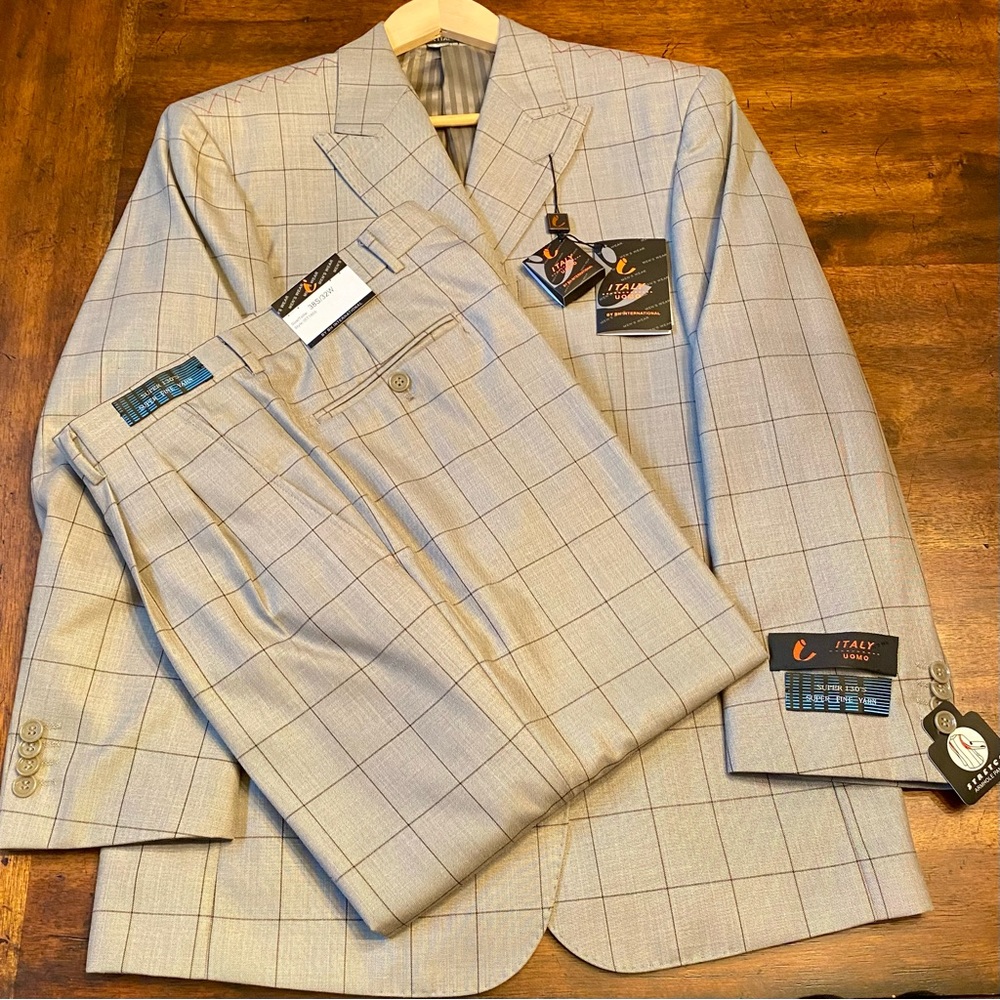 Men’s Window Pane Suit